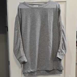 LC Lauren Conrad Gray Long Sleeve Top